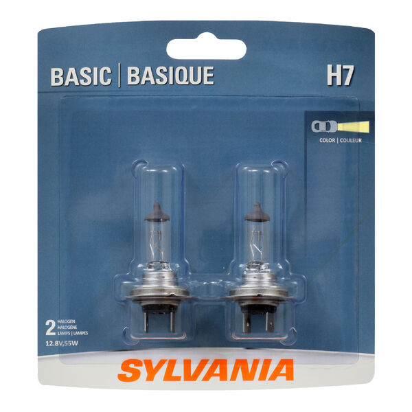 SYLVANIA H7 Basic Halogen Headlight Bulb, 2 Pack, , hi-res